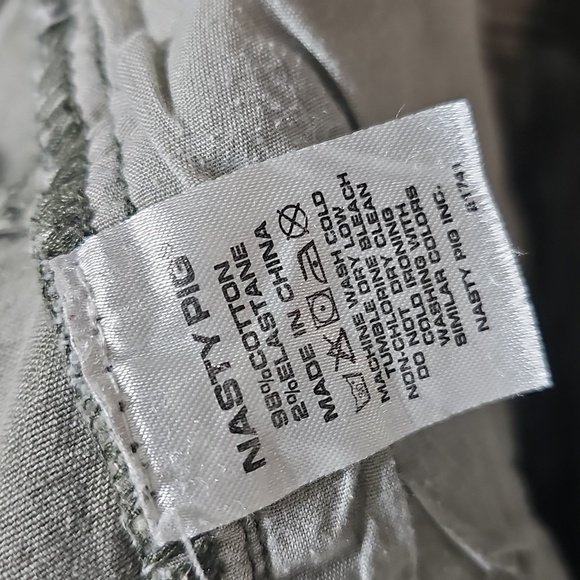 Nasty Pig Button Fly Slim Straight Jeans Size 33 - Picture 4 of 6